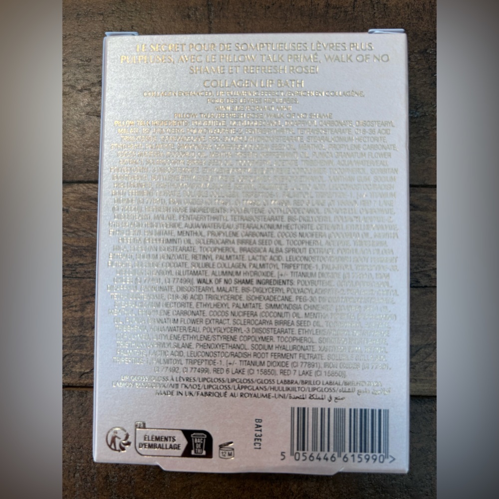 NIB Charlotte Tilbury Collagen Lip Bath Icons Set of 3 Lip Gloss. - Picture 2 of 2